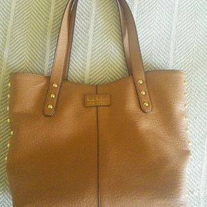 Nicole Miller caramel camel bag